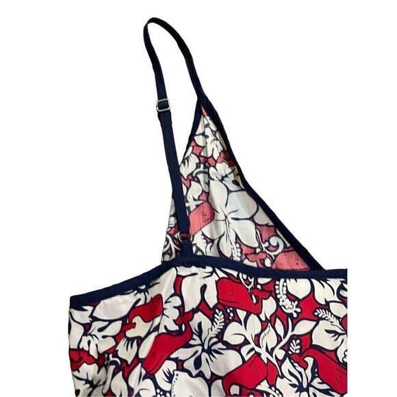 Vineyard Vines for Target Women's Hibiscus Whale V-Neck Wrap Dress Sz XS - Picture 8 of 14